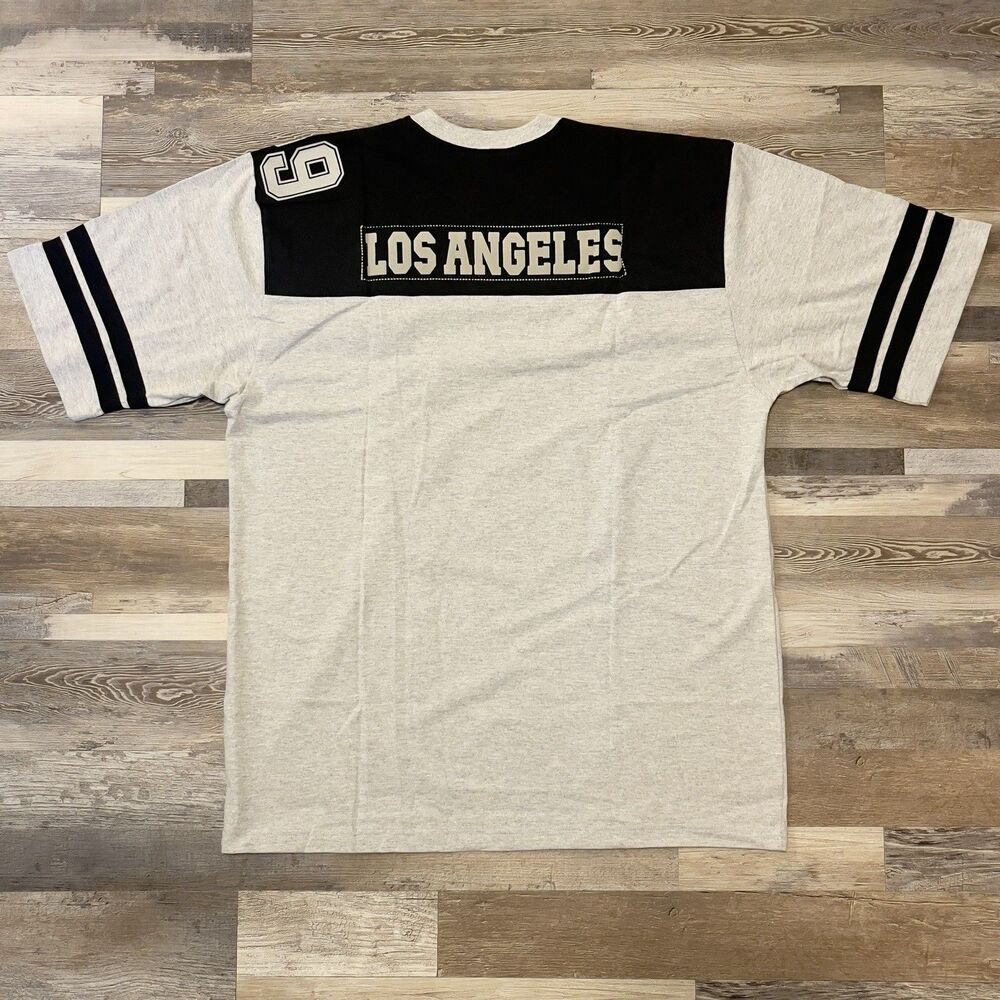 New Playerz 69 Los Angeles Jersey Shirt Men's XL Hip Hop Streetwear Cotton Gray - Picture 4 of 8